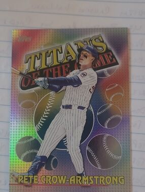 Topps Pete Crow-Armstrong Holographic 2026 Topps Titans Of The Game